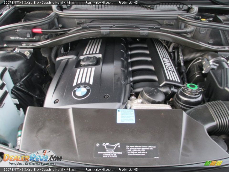 2007 BMW X3 3.0si Black Sapphire Metallic / Black Photo #30