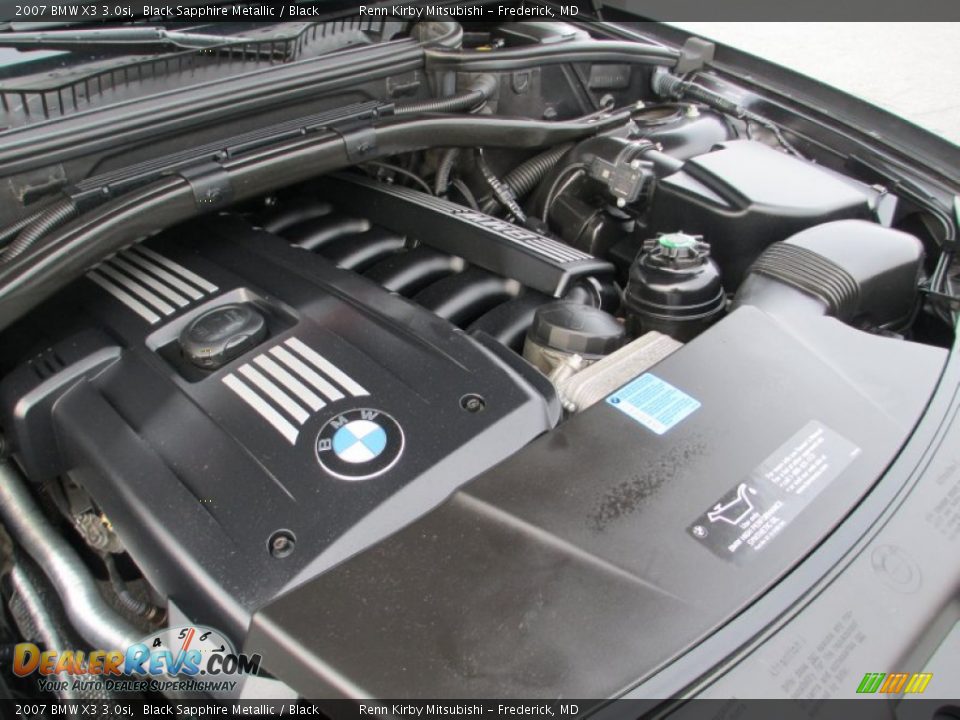 2007 BMW X3 3.0si Black Sapphire Metallic / Black Photo #31
