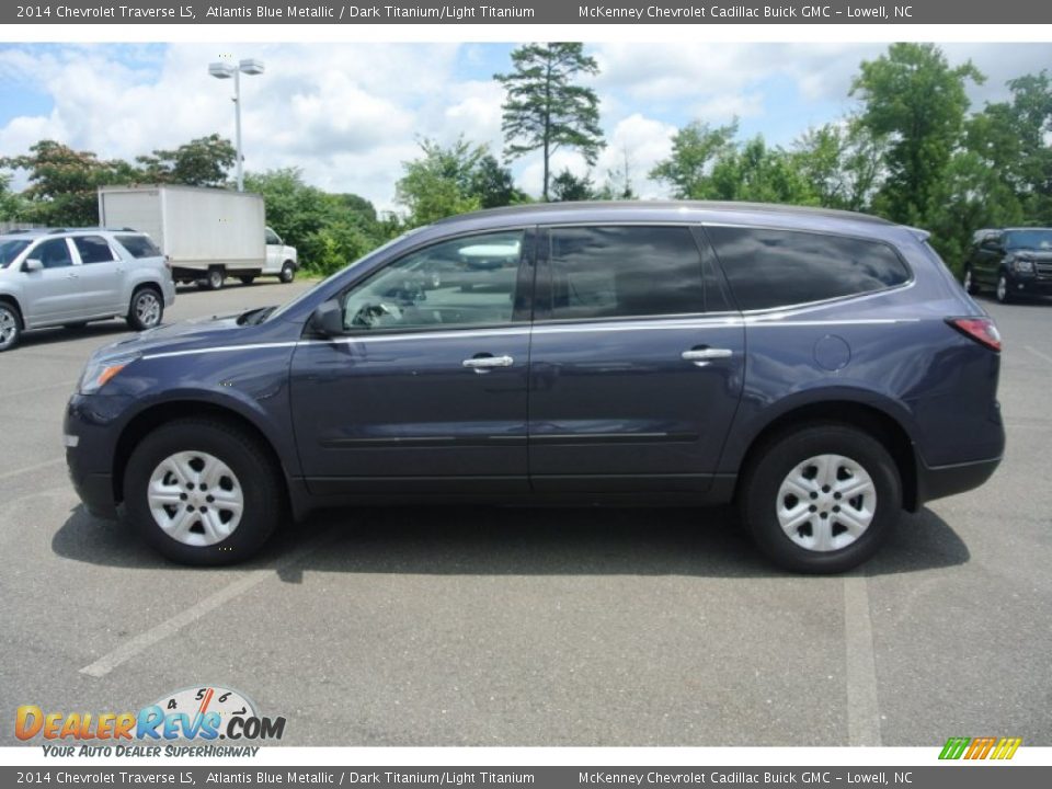 Atlantis Blue Metallic 2014 Chevrolet Traverse LS Photo #3