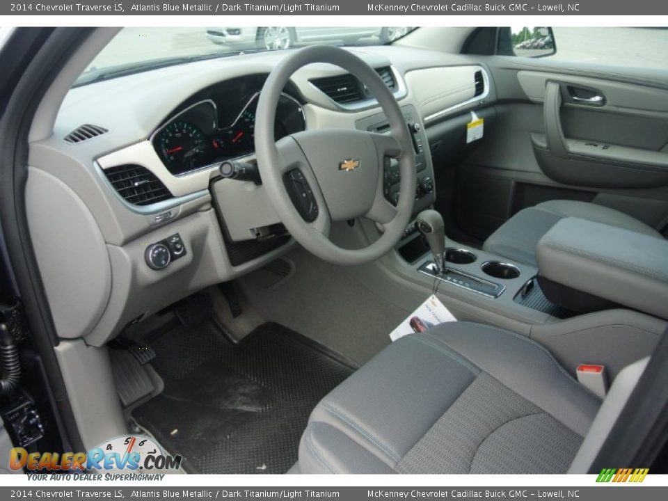 Dark Titanium/Light Titanium Interior - 2014 Chevrolet Traverse LS Photo #21