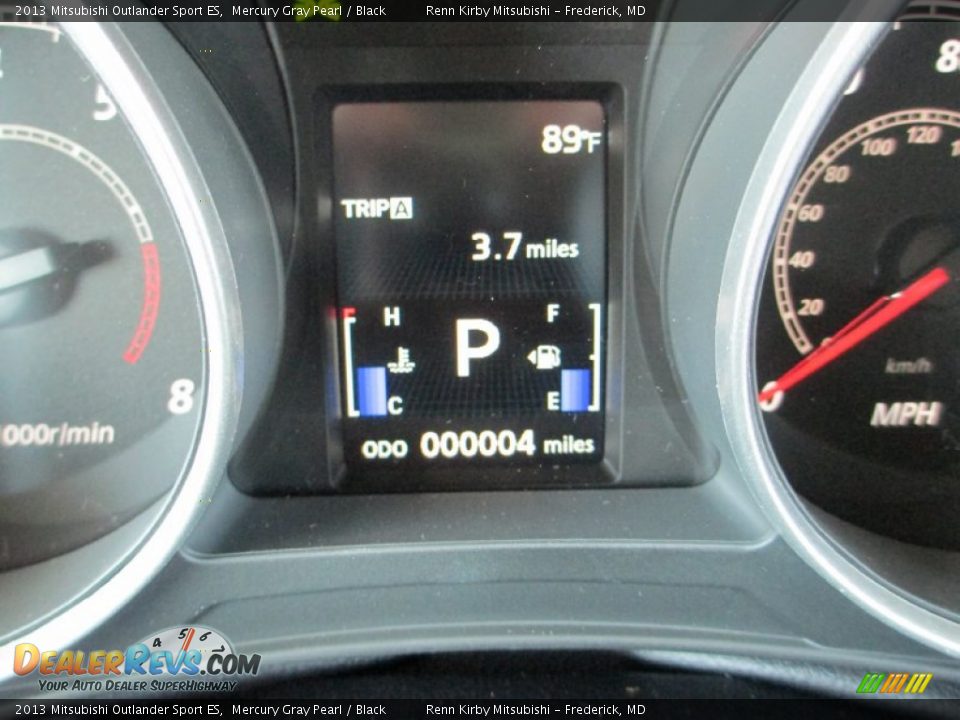 2013 Mitsubishi Outlander Sport ES Mercury Gray Pearl / Black Photo #27