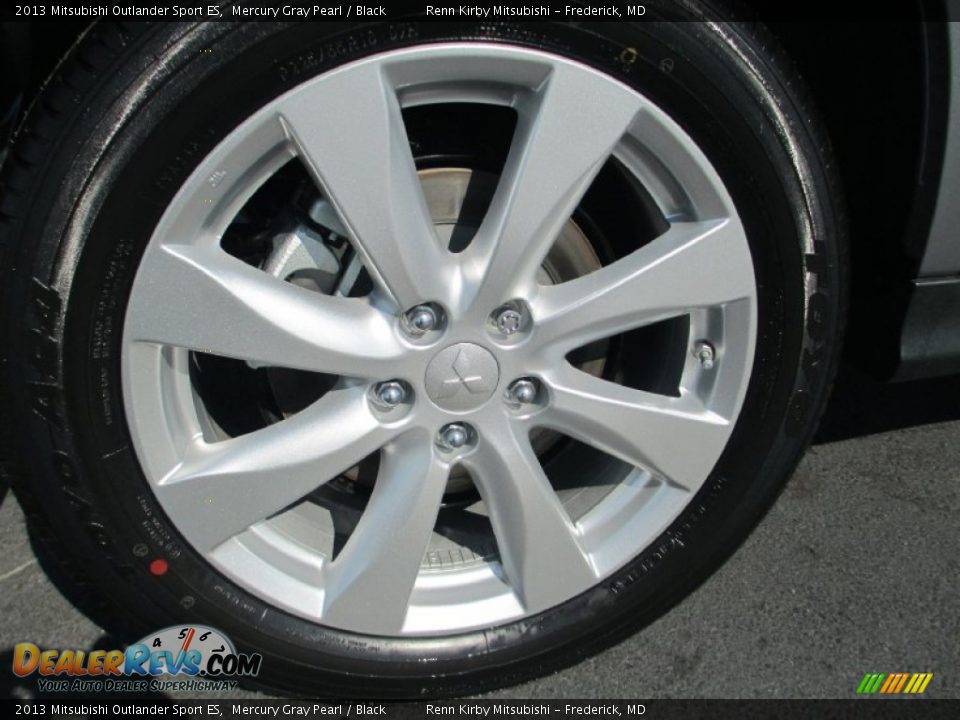 2013 Mitsubishi Outlander Sport ES Mercury Gray Pearl / Black Photo #35