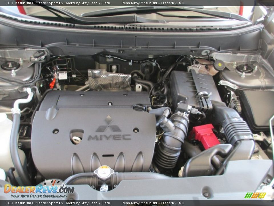 2013 Mitsubishi Outlander Sport ES Mercury Gray Pearl / Black Photo #36