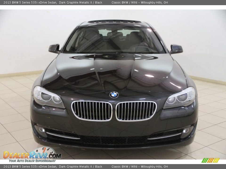 2013 BMW 5 Series 535i xDrive Sedan Dark Graphite Metallic II / Black Photo #2