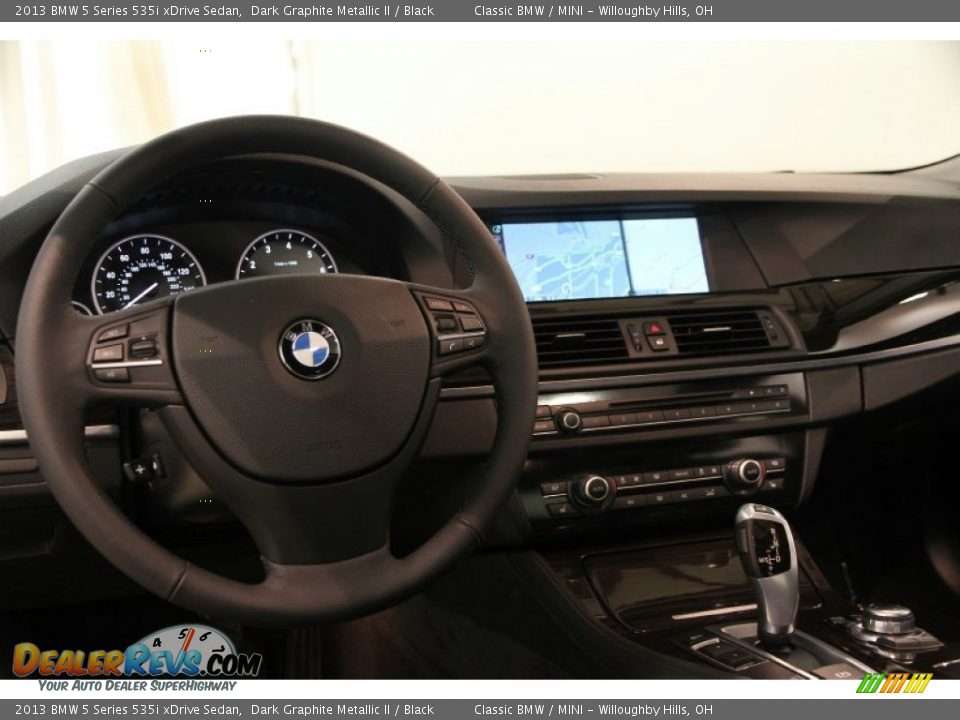 2013 BMW 5 Series 535i xDrive Sedan Dark Graphite Metallic II / Black Photo #6