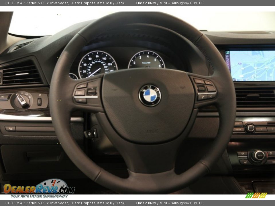 2013 BMW 5 Series 535i xDrive Sedan Steering Wheel Photo #7