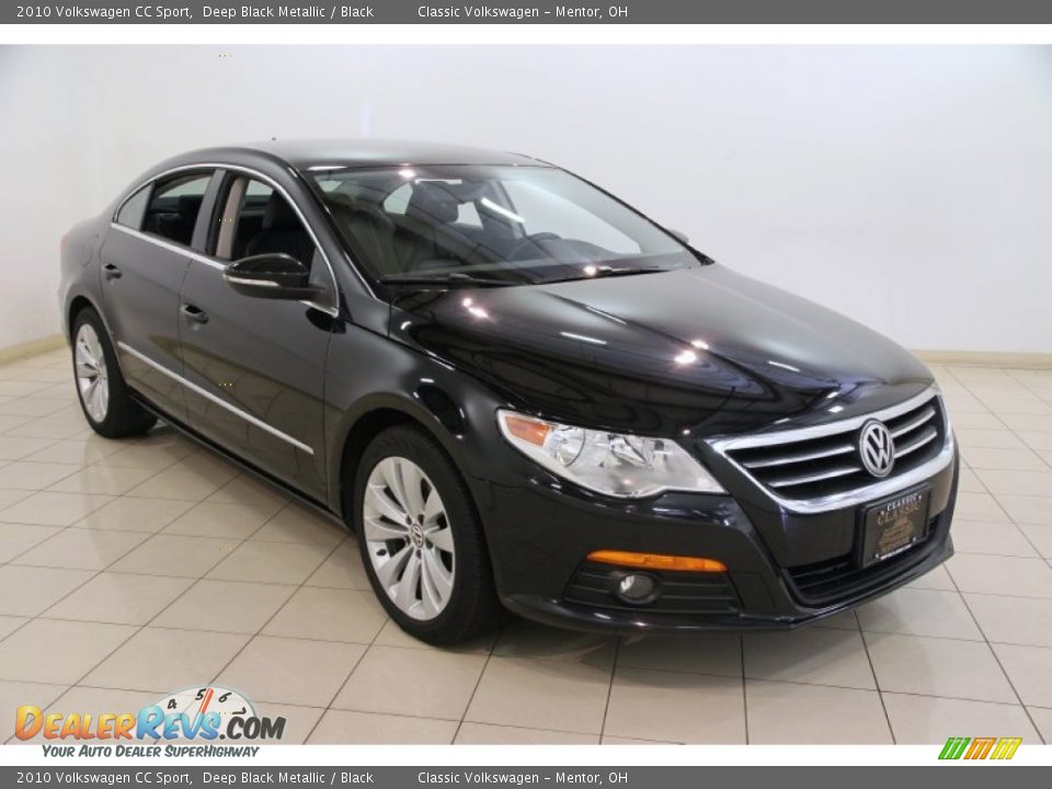 2010 Volkswagen CC Sport Deep Black Metallic / Black Photo #1
