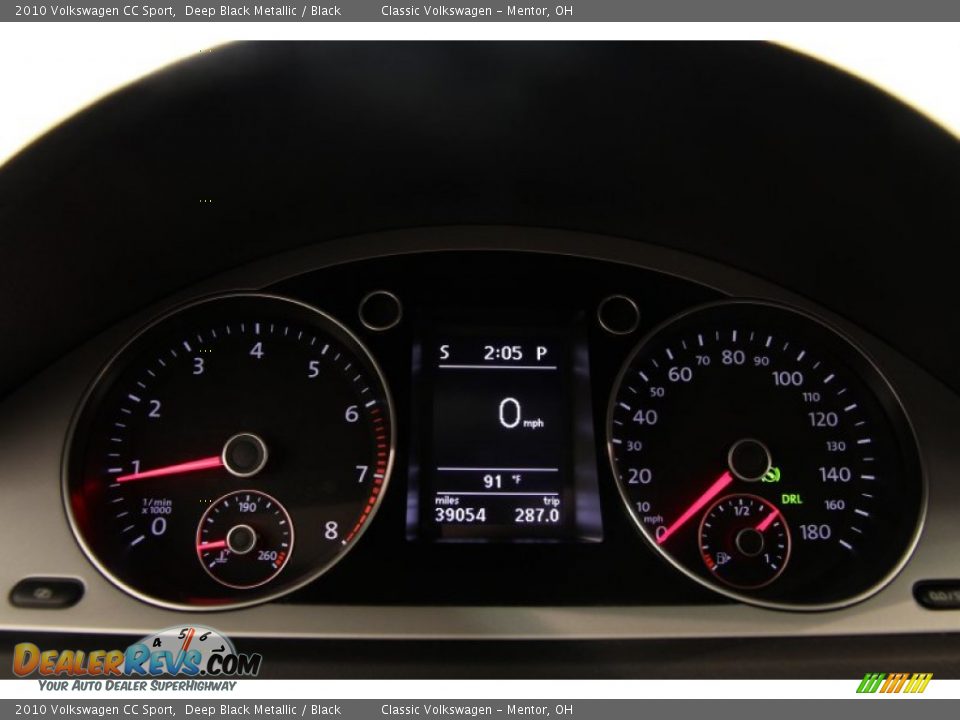 2010 Volkswagen CC Sport Deep Black Metallic / Black Photo #7