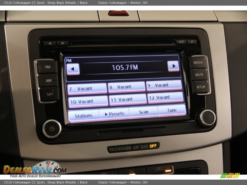 2010 Volkswagen CC Sport Deep Black Metallic / Black Photo #10
