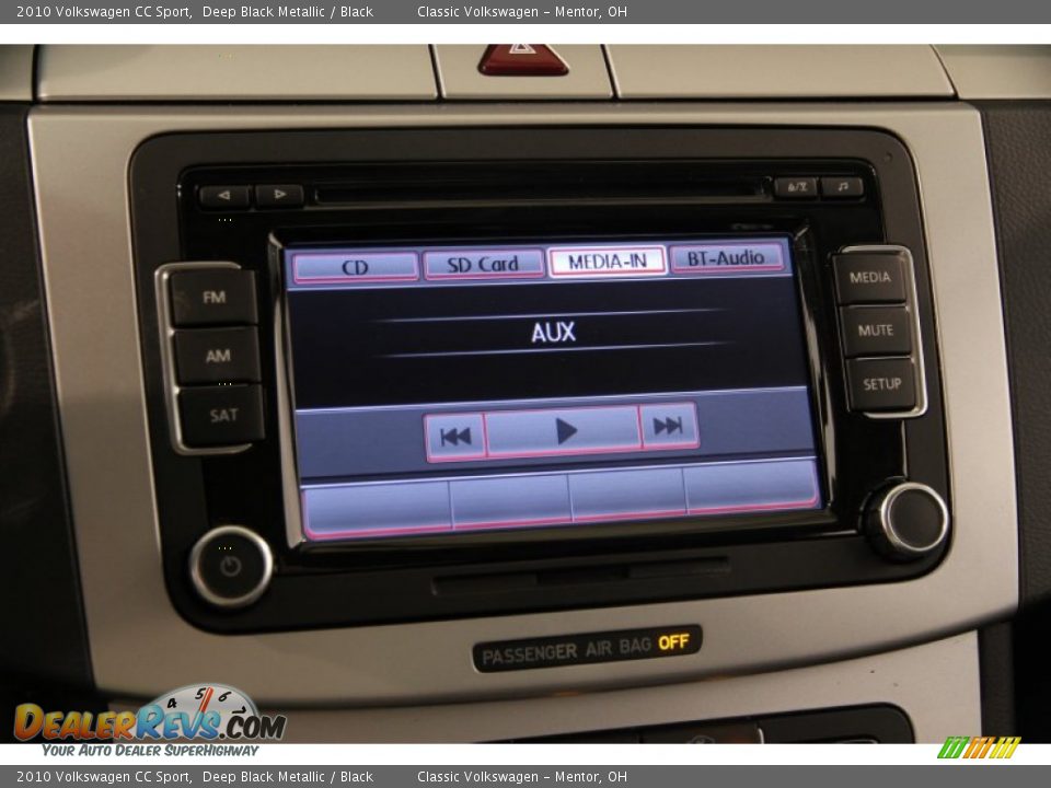 2010 Volkswagen CC Sport Deep Black Metallic / Black Photo #12