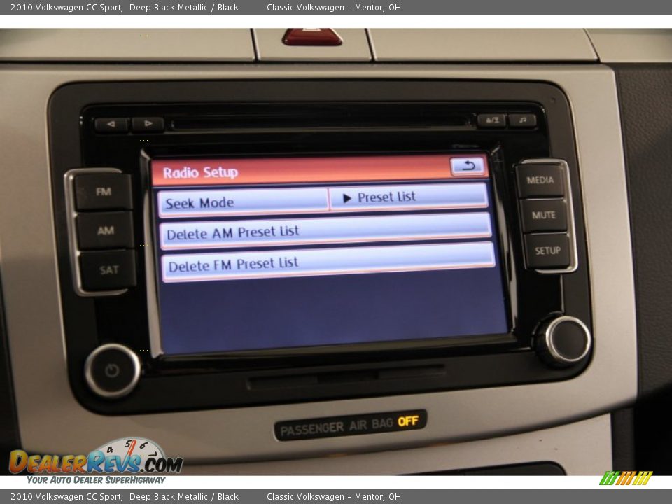 2010 Volkswagen CC Sport Deep Black Metallic / Black Photo #14