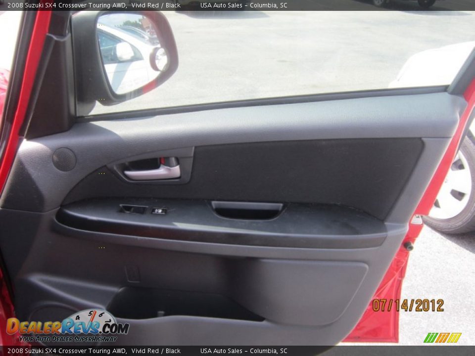 2008 Suzuki SX4 Crossover Touring AWD Vivid Red / Black Photo #18