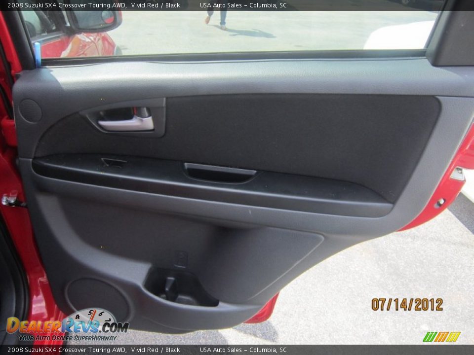 2008 Suzuki SX4 Crossover Touring AWD Vivid Red / Black Photo #20
