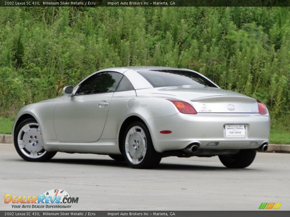 2002 Lexus SC 430 Millenium Silver Metallic / Ecru Photo #3