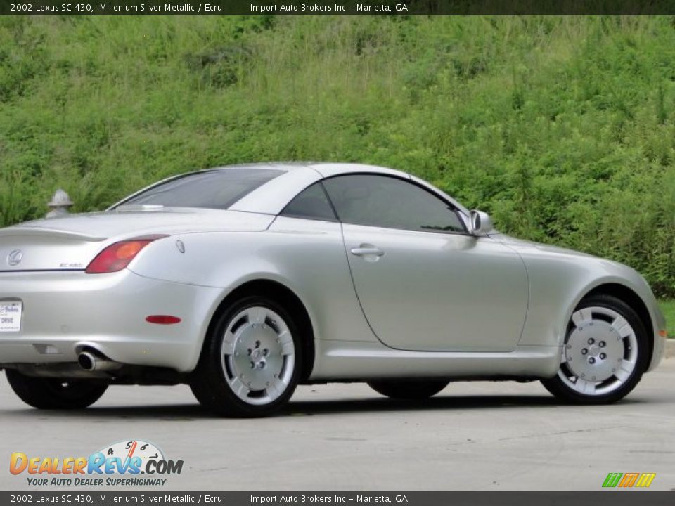 2002 Lexus SC 430 Millenium Silver Metallic / Ecru Photo #26