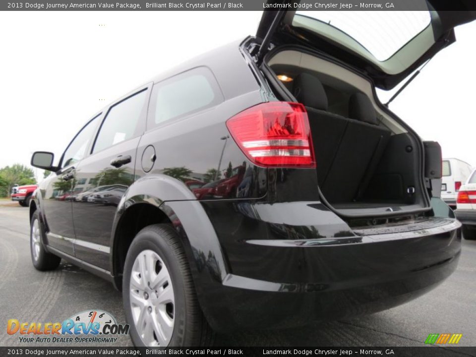 2013 Dodge Journey American Value Package Brilliant Black Crystal Pearl / Black Photo #9