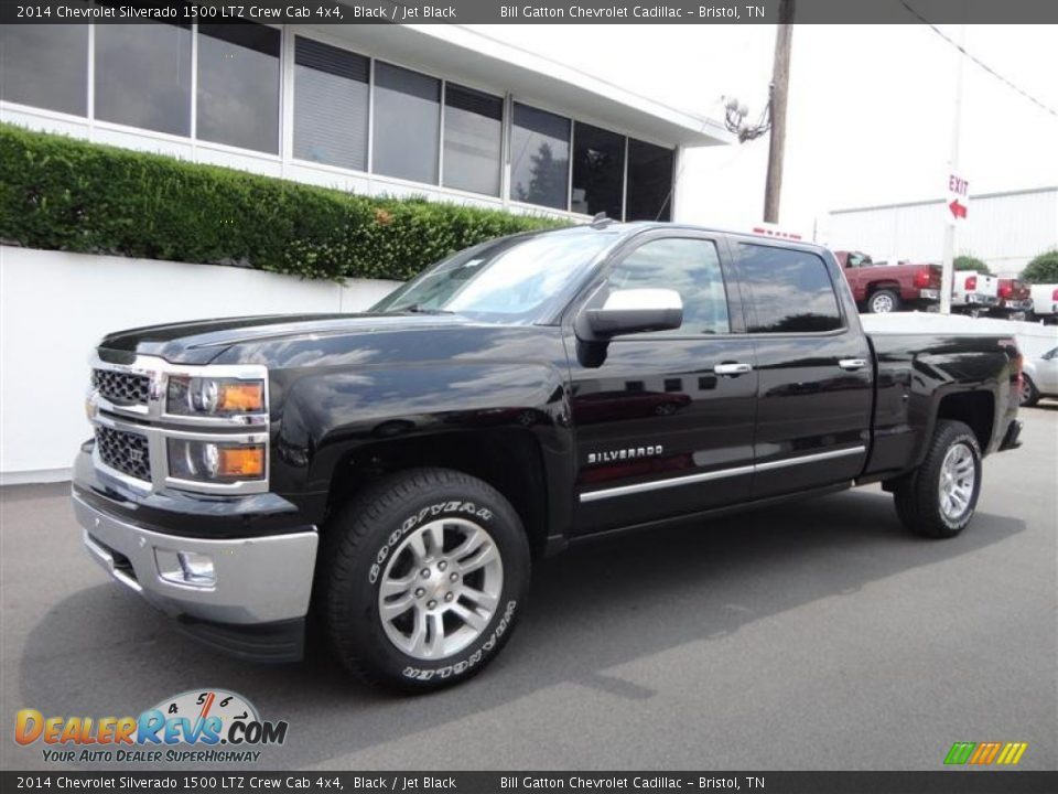 2014 Chevrolet Silverado 1500 LTZ Crew Cab 4x4 Black / Jet Black Photo #3