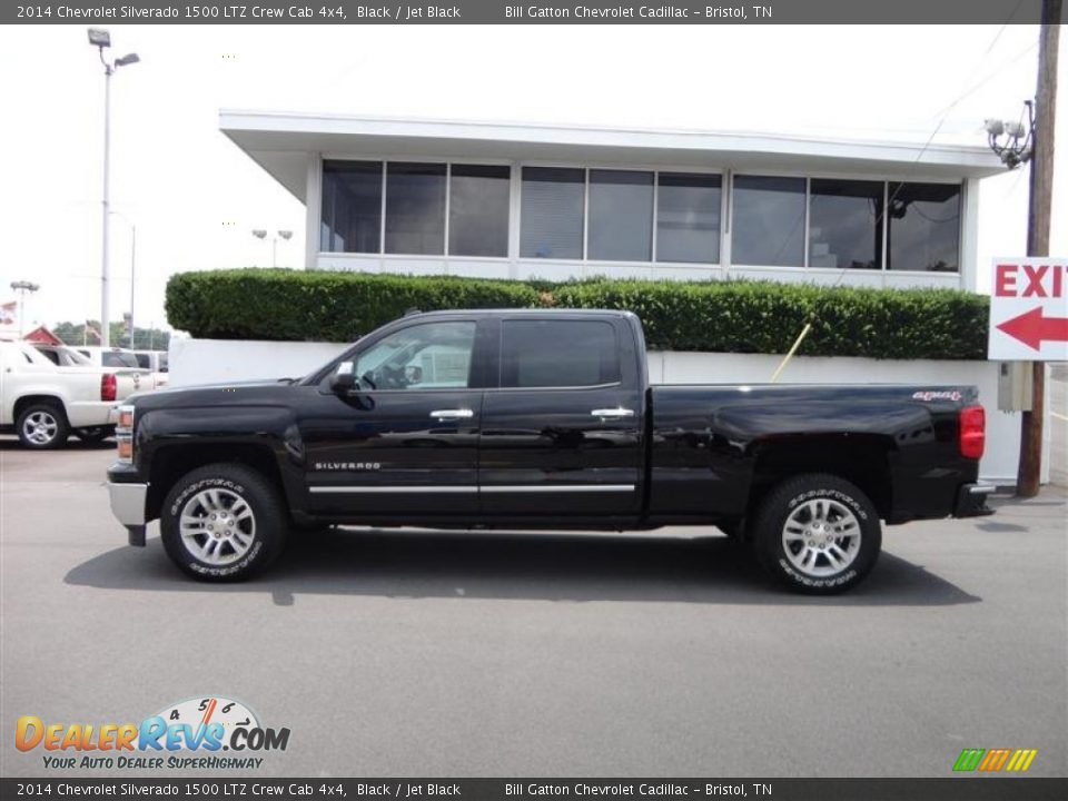 2014 Chevrolet Silverado 1500 LTZ Crew Cab 4x4 Black / Jet Black Photo #4