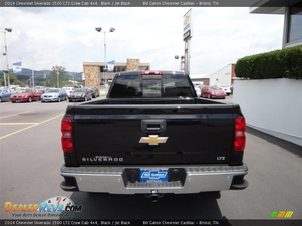 2014 Chevrolet Silverado 1500 LTZ Crew Cab 4x4 Black / Jet Black Photo #6