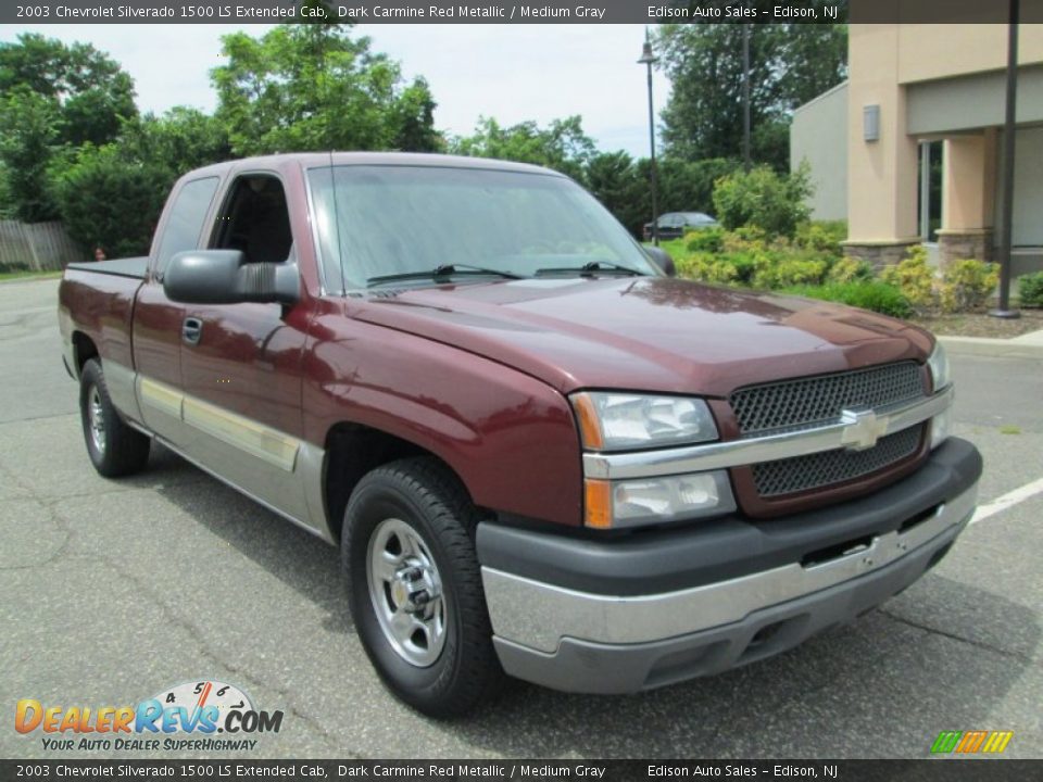 Front 3/4 View of 2003 Chevrolet Silverado 1500 LS Extended Cab Photo #12