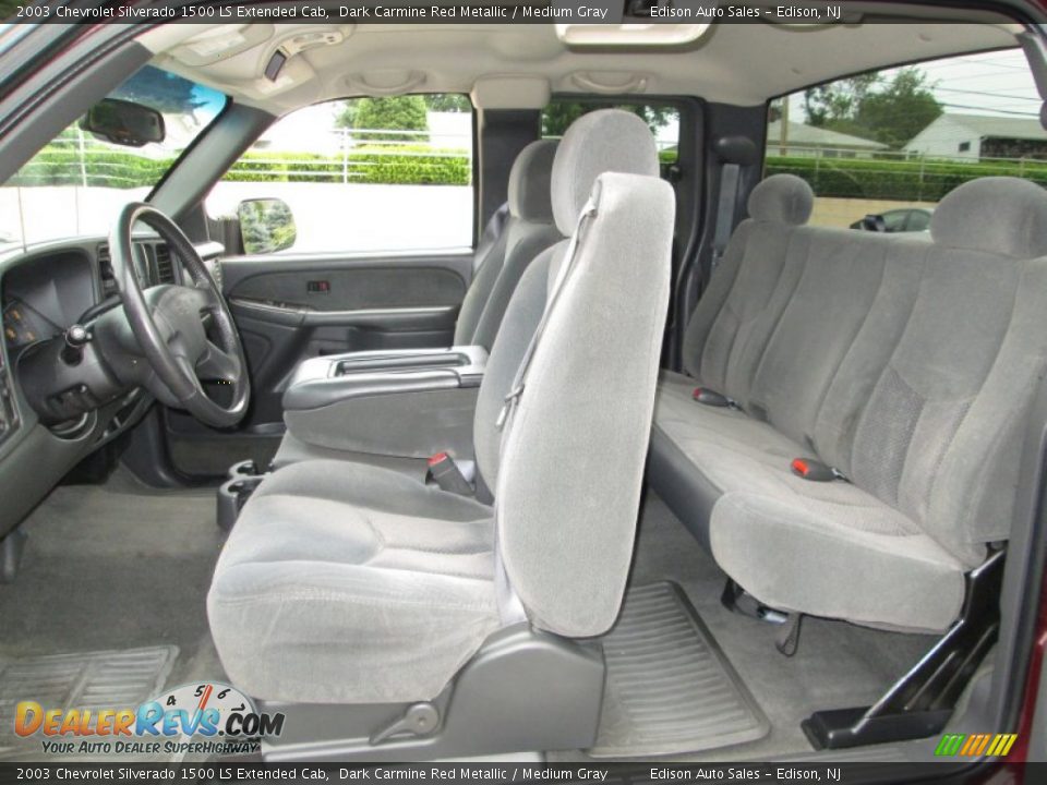 Medium Gray Interior - 2003 Chevrolet Silverado 1500 LS Extended Cab Photo #14