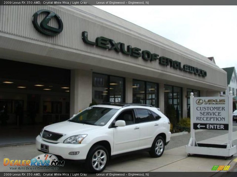 2009 Lexus RX 350 AWD Crystal White Mica / Light Gray Photo #1