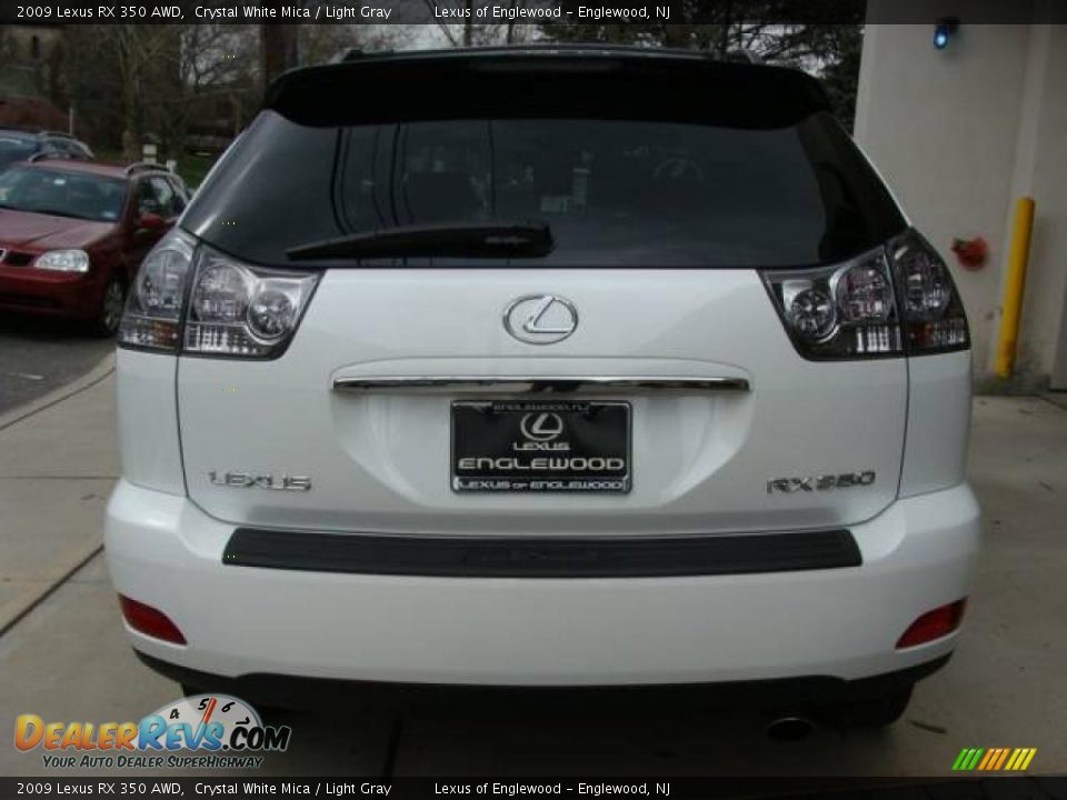2009 Lexus RX 350 AWD Crystal White Mica / Light Gray Photo #5