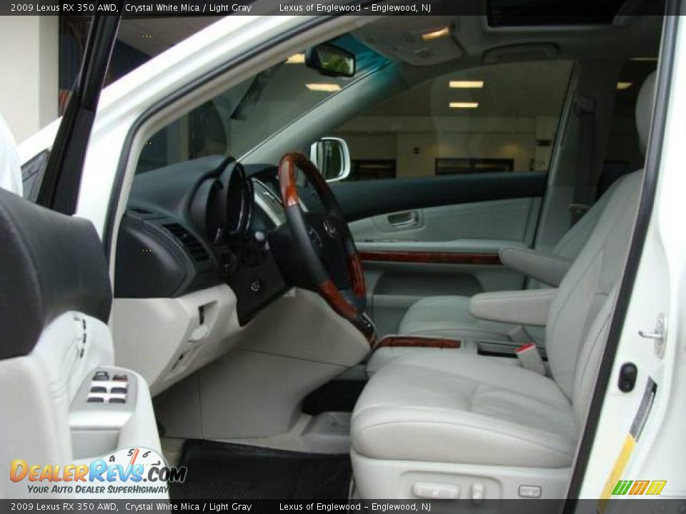 2009 Lexus RX 350 AWD Crystal White Mica / Light Gray Photo #7