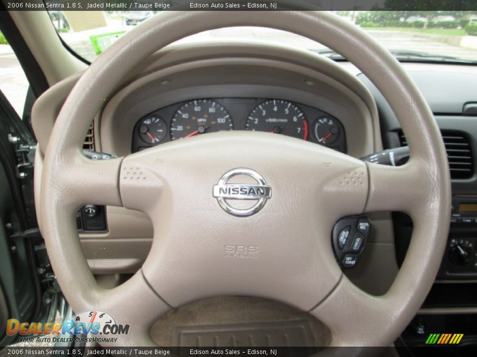 2006 Nissan Sentra 1.8 S Jaded Metallic / Taupe Beige Photo #20