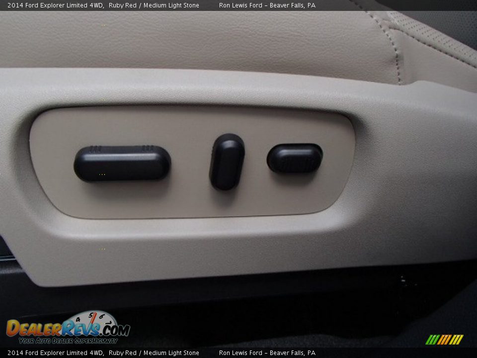 2014 Ford Explorer Limited 4WD Ruby Red / Medium Light Stone Photo #14