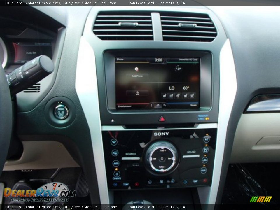 2014 Ford Explorer Limited 4WD Ruby Red / Medium Light Stone Photo #16