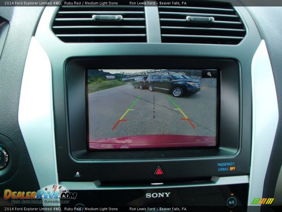 2014 Ford Explorer Limited 4WD Ruby Red / Medium Light Stone Photo #17