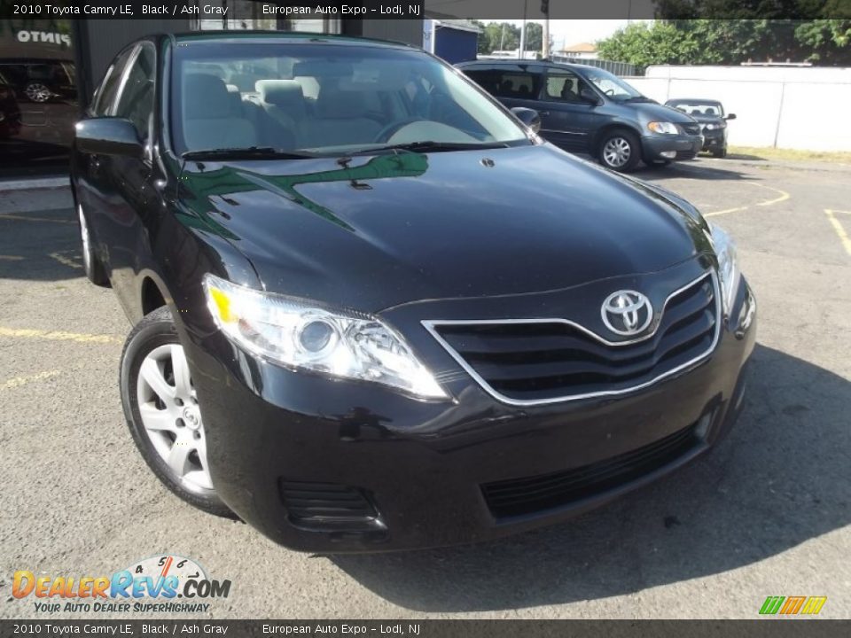 2010 Toyota Camry LE Black / Ash Gray Photo #2