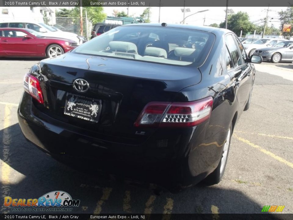 2010 Toyota Camry LE Black / Ash Gray Photo #3