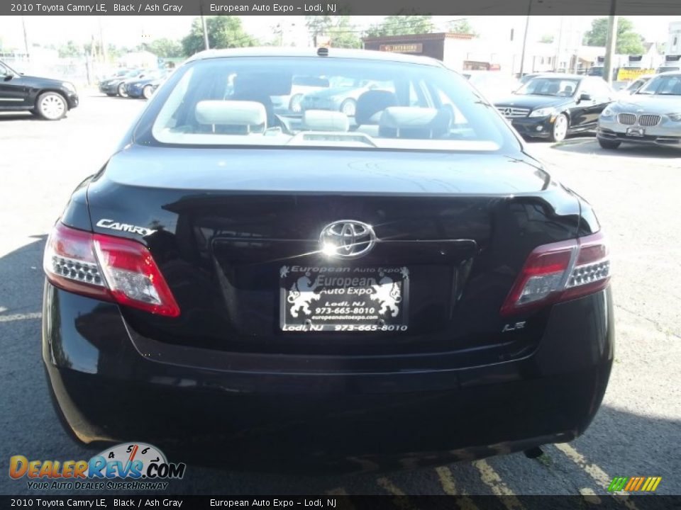 2010 Toyota Camry LE Black / Ash Gray Photo #5