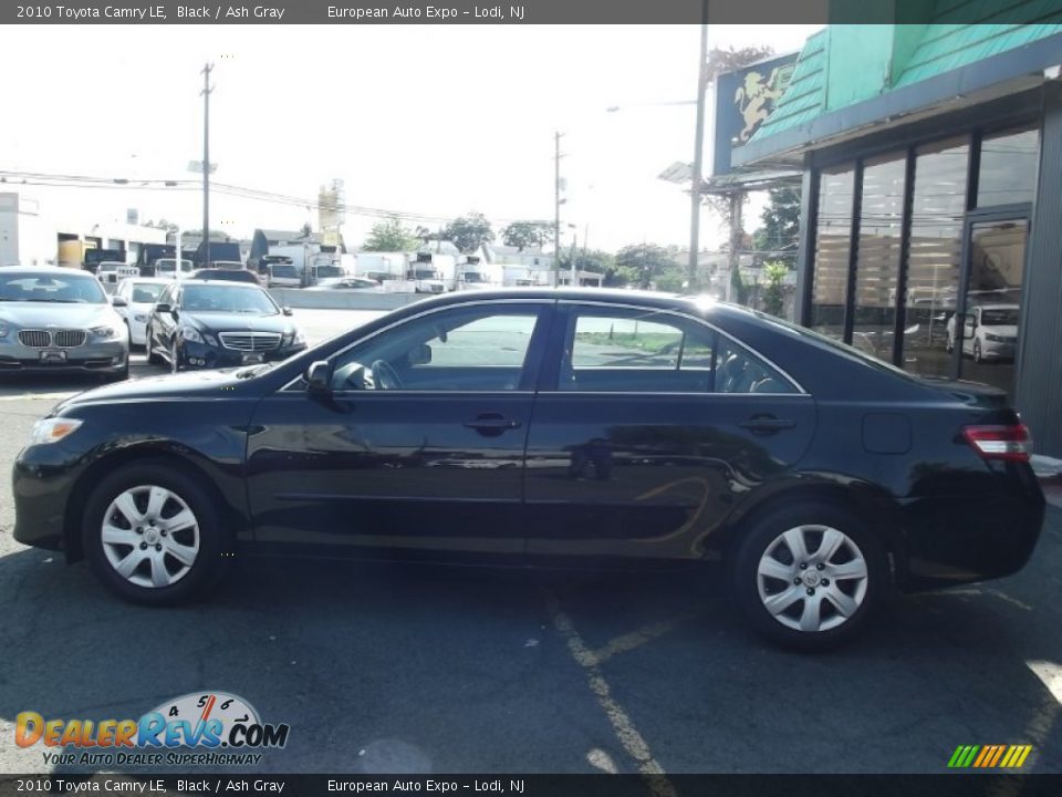 2010 Toyota Camry LE Black / Ash Gray Photo #6