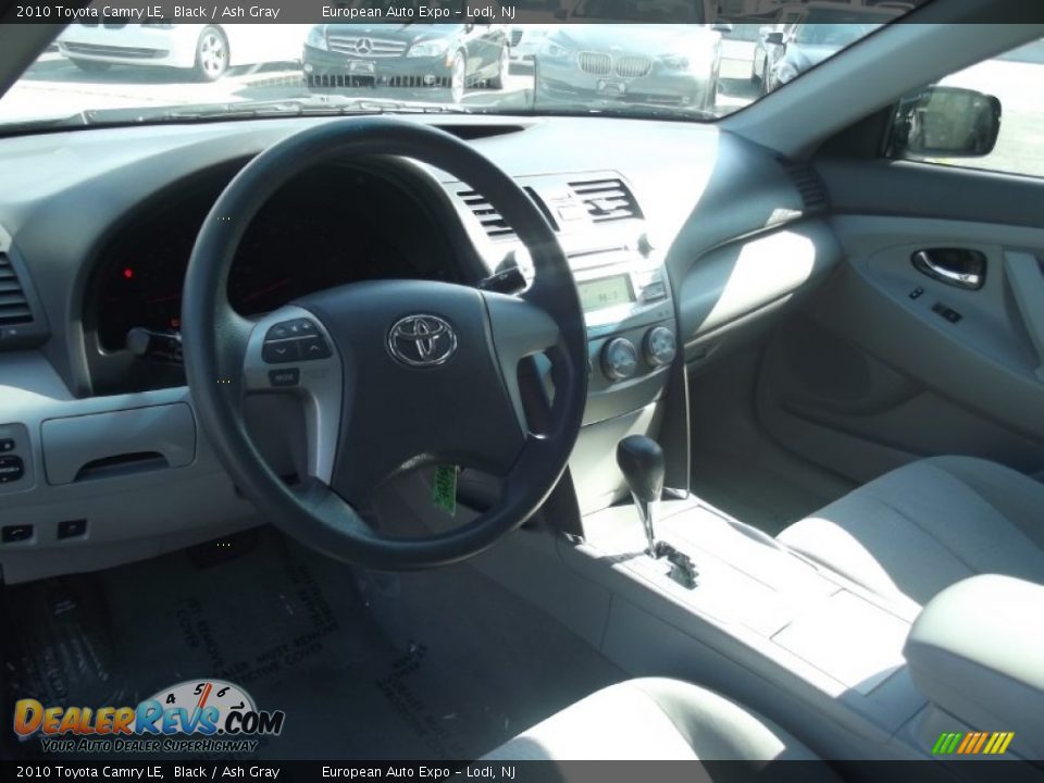 2010 Toyota Camry LE Black / Ash Gray Photo #9
