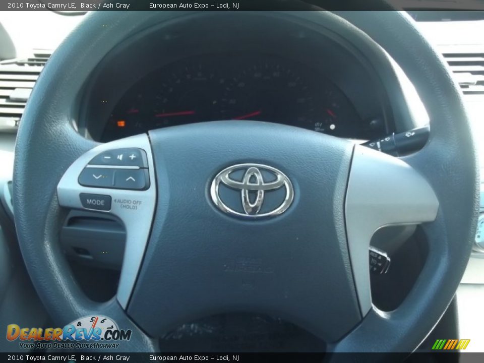 2010 Toyota Camry LE Black / Ash Gray Photo #22
