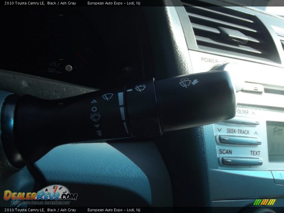 2010 Toyota Camry LE Black / Ash Gray Photo #24