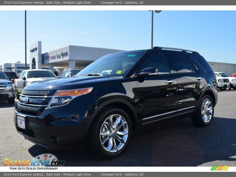 2014 Ford Explorer Limited Dark Side / Medium Light Stone Photo #3