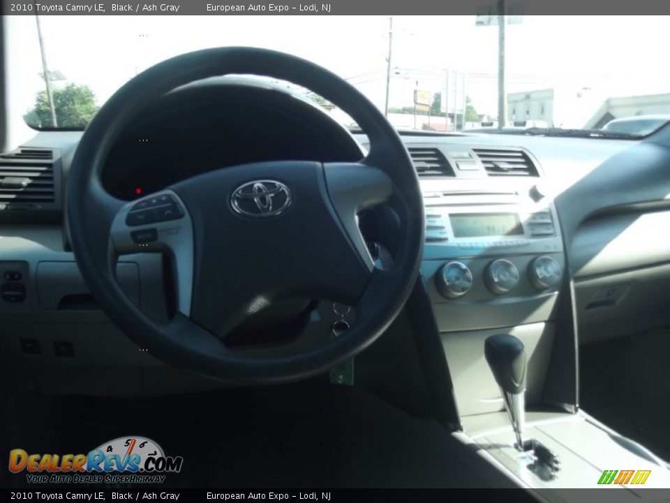 2010 Toyota Camry LE Black / Ash Gray Photo #34