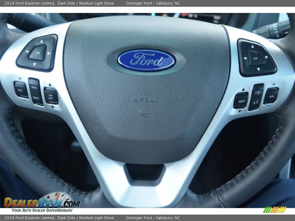 2014 Ford Explorer Limited Dark Side / Medium Light Stone Photo #25