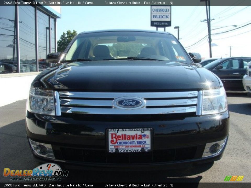 2008 Ford Taurus SEL AWD Dark Ink Blue Metallic / Camel Photo #2