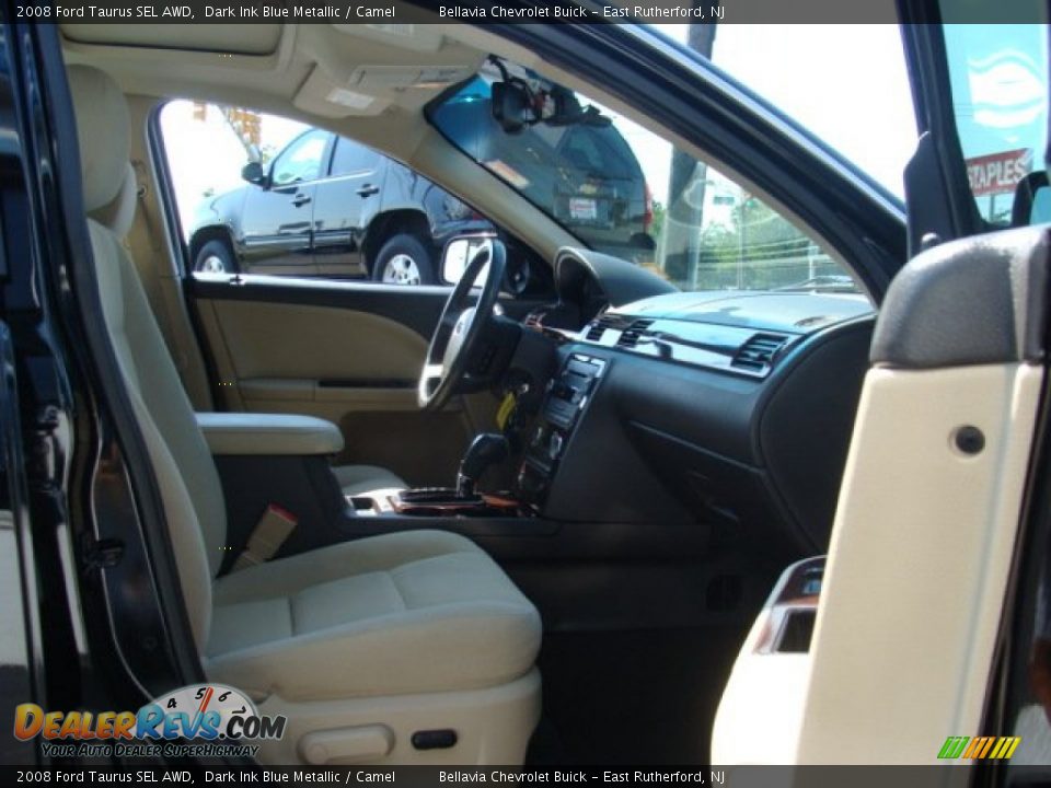 2008 Ford Taurus SEL AWD Dark Ink Blue Metallic / Camel Photo #8