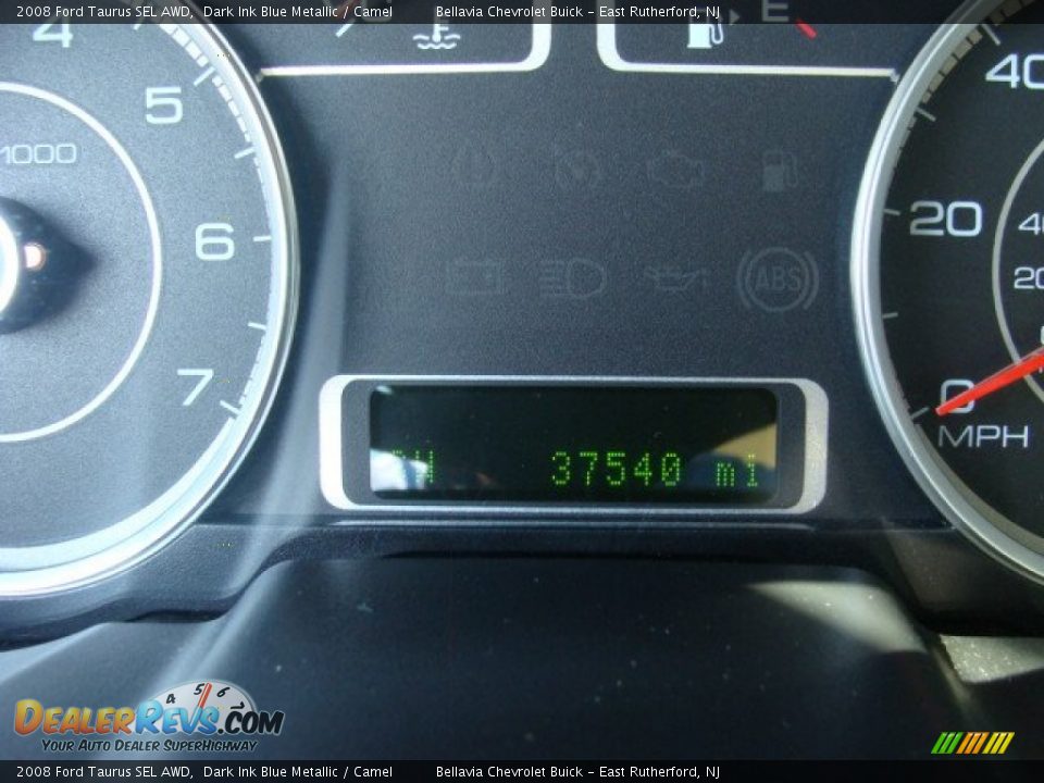 2008 Ford Taurus SEL AWD Dark Ink Blue Metallic / Camel Photo #10