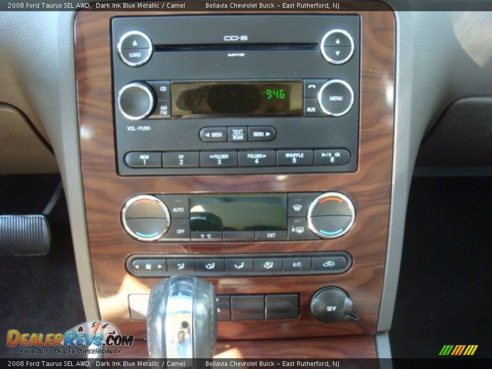 2008 Ford Taurus SEL AWD Dark Ink Blue Metallic / Camel Photo #11