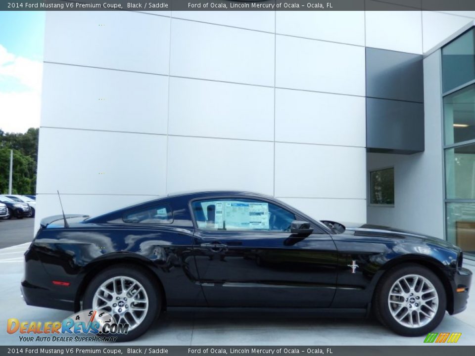 Black 2014 Ford Mustang V6 Premium Coupe Photo #3