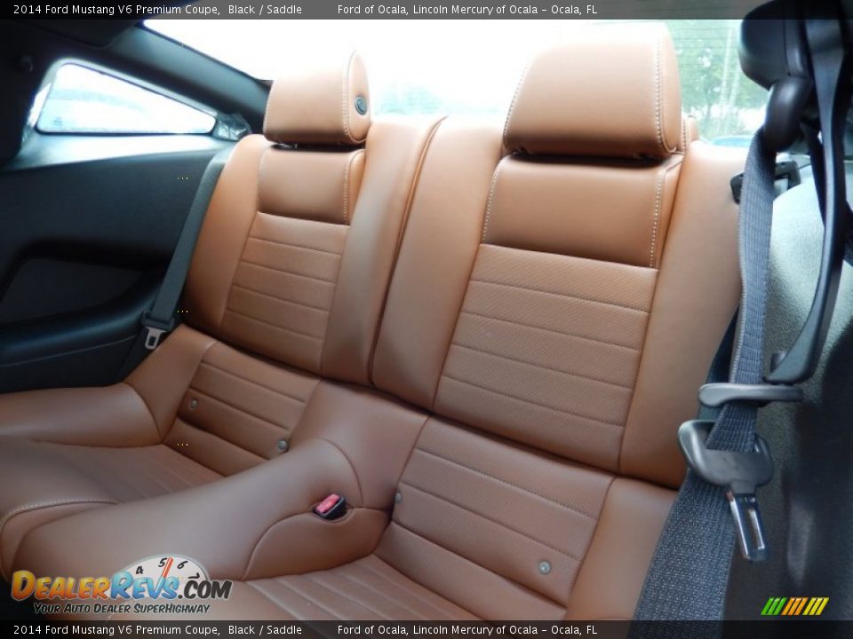 Rear Seat of 2014 Ford Mustang V6 Premium Coupe Photo #6