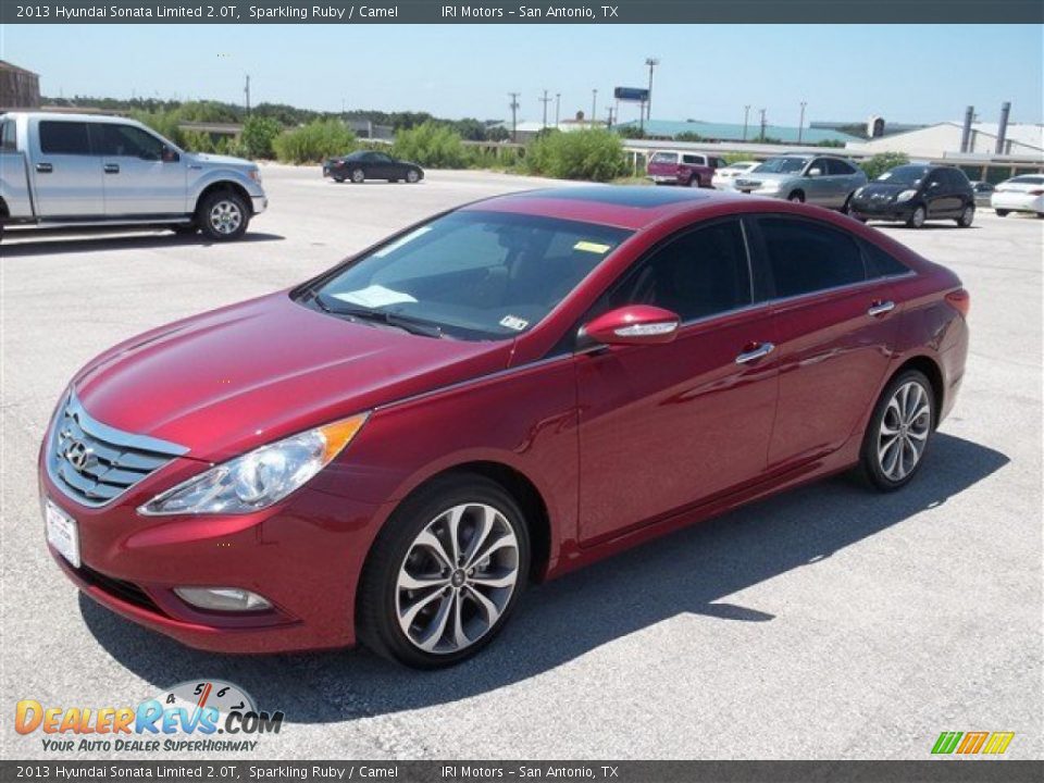 2013 Hyundai Sonata Limited 2.0T Sparkling Ruby / Camel Photo #1