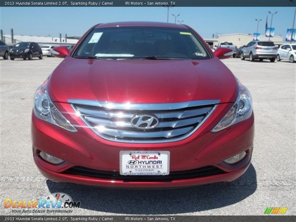 2013 Hyundai Sonata Limited 2.0T Sparkling Ruby / Camel Photo #2